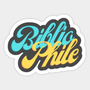 Bibliophile Sticker